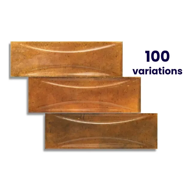 Luma Burnt Orange Gloss Decor Ceramic Wall Tile