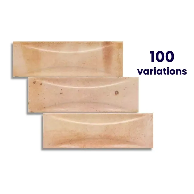 Luma Pink Gloss Decor Ceramic Wall Tile