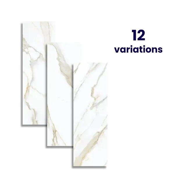 Idyllic Gold Marble Effect Matt Large Ceramic Wall Tile