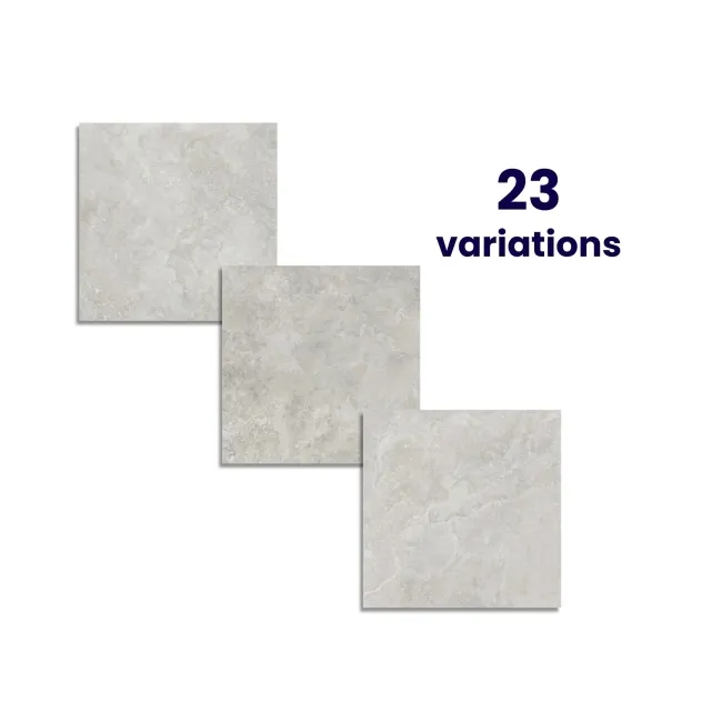 Premiere Grey Stone Effect Matt Porcelain Floor Tile