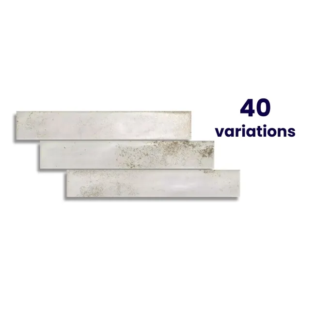 Cool Ash Grey Brick Effect Matt Ceramic Wall Tile