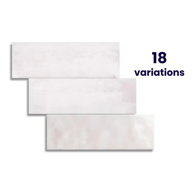 Zellige Antique White Gloss Porcelain Tile