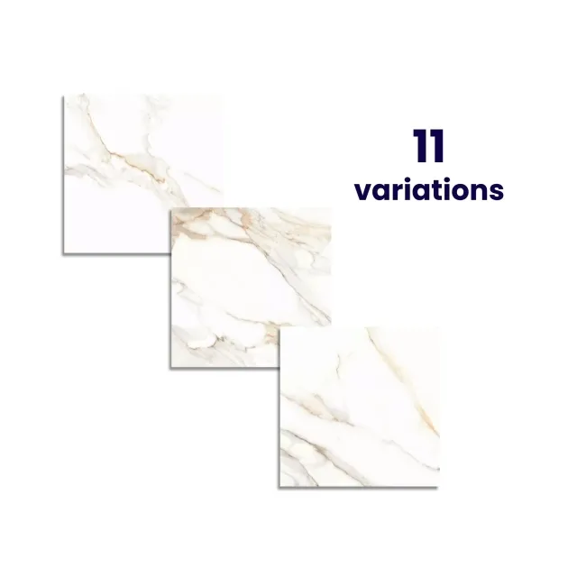 Lumiere Golden Grey Marble Effect Large Polished Porcelain Tile