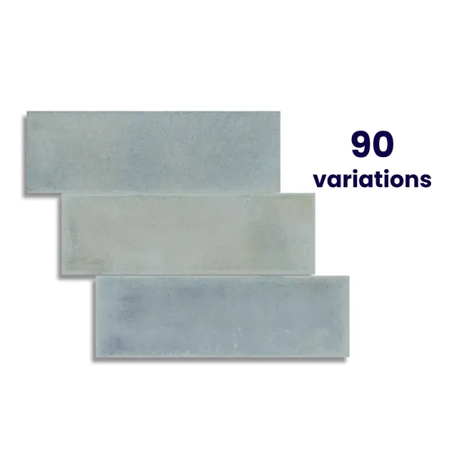 Reku Blue Stone Effect Matt Porcelain Tile
