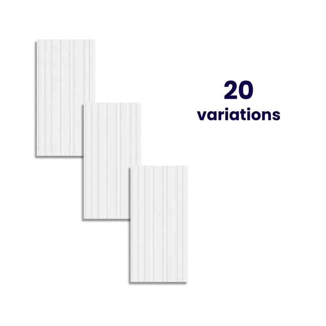 Paradise White Decor Matt Ceramic Wall Tile