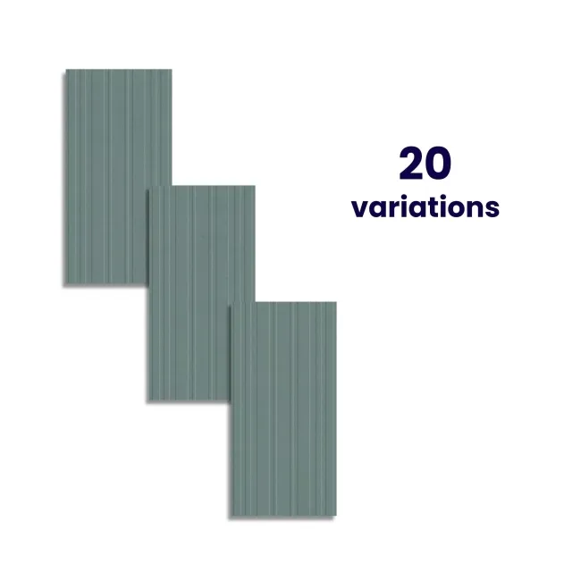 Paradise Teal Decor Matt Ceramic Wall Tile