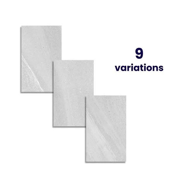 Urbano White Stone Effect Matt Ceramic Wall Tile