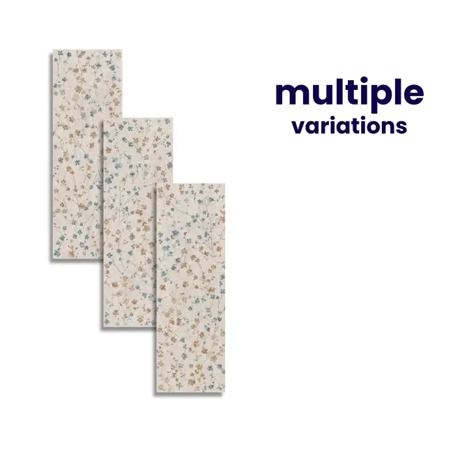 Roca Brixstone Floral Decor Beige Matt Ceramic Wall Tile