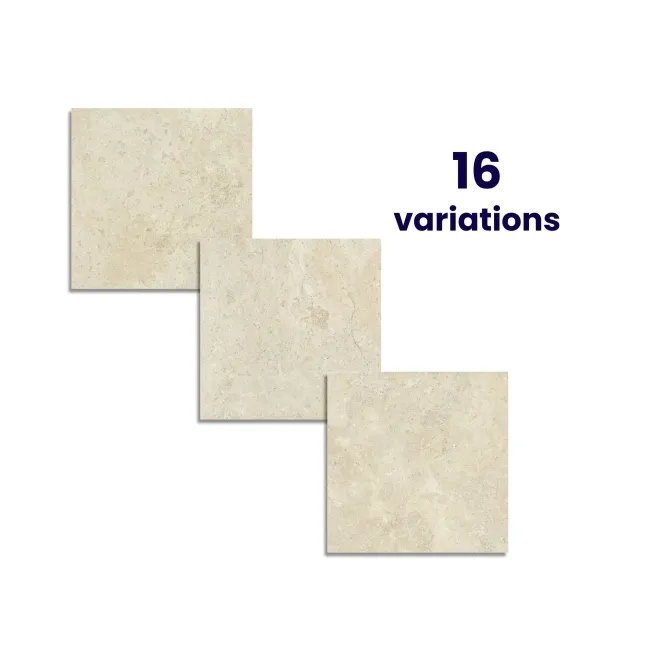 Roca Ostuni Beige Travertine Effect Matt Porcelain Floor Tile
