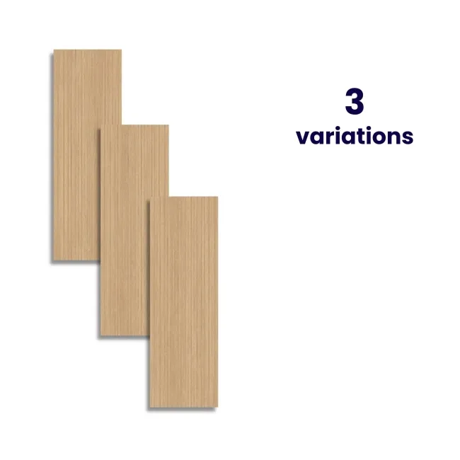 Roca Indiana Light Oak Fluted Wood Effect Matt Ceramic Tile