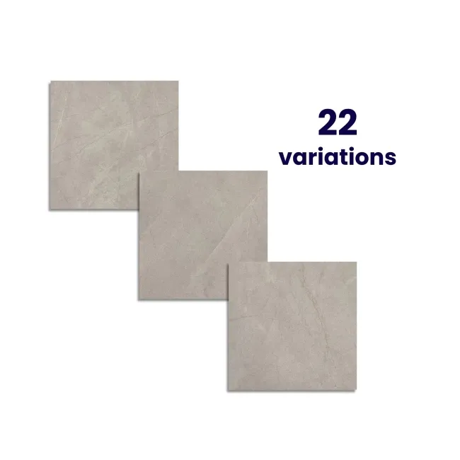 Tundra Grey Limestone Effect Matt Porcelain Floor Tile
