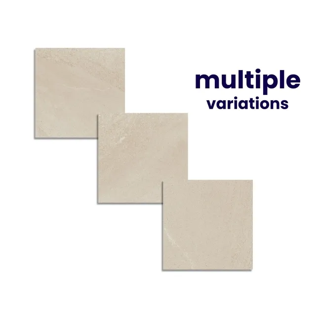Burlingstone Beige Stone Effect Matt Porcelain Outdoor Slab