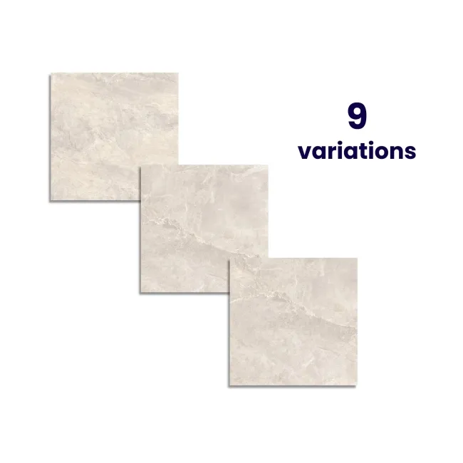 The Rock Cream Stone Effect Matt Porcelain Floor Tile