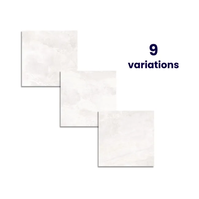 The Rock White Stone Effect Matt Porcelain Floor Tile