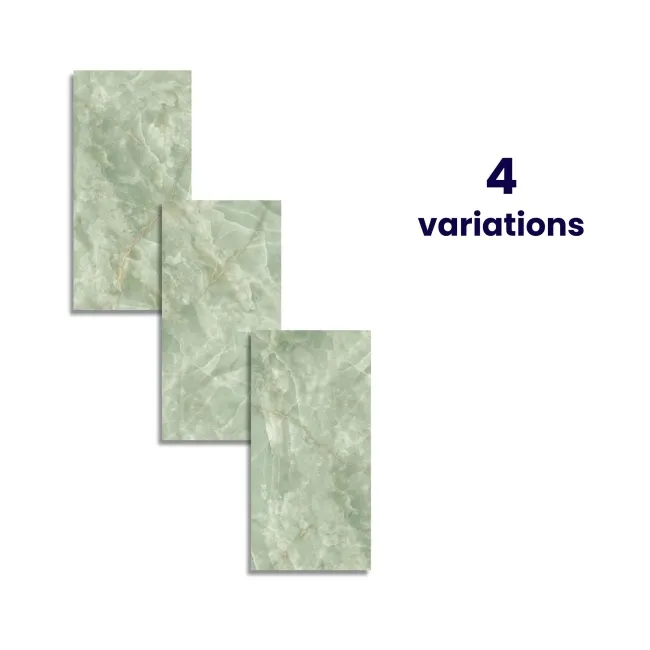 Omen Green Onyx Marble Effect Matt Porcelain Tile