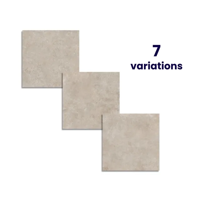 Crassana Beige Concrete Effect Matt Porcelain Outdoor Slab Tile