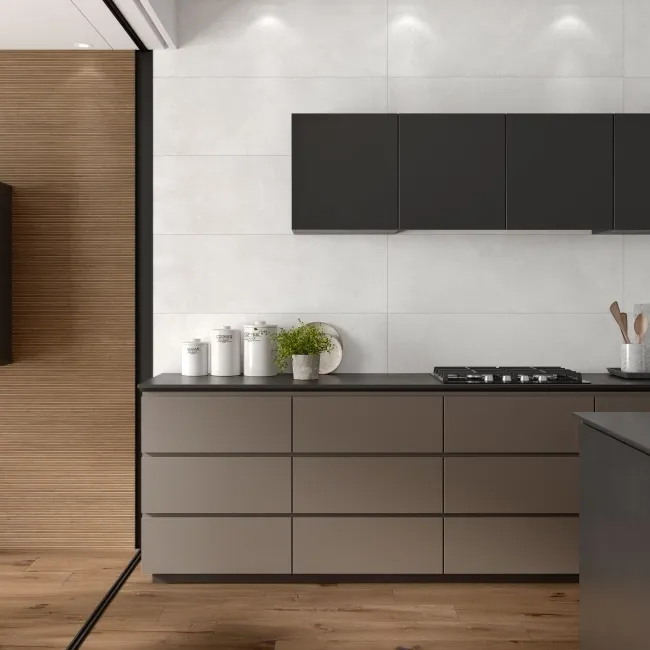 Roca Indiana Dark Oak Fluted Wood Effect Matt Ceramic Tile