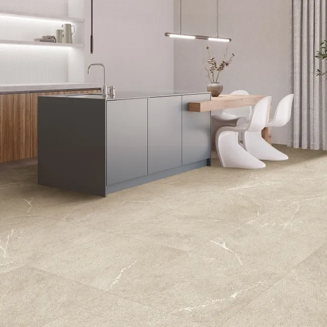 Piacentina Beige Stone Effect Matt Porcelain Floor Tile