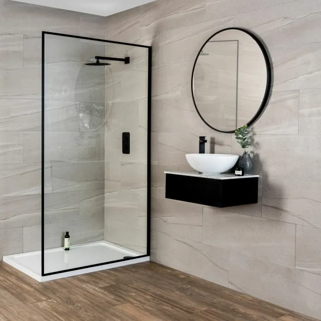 Burlington Stone Effect Taupe Matt Ceramic Wall Tile