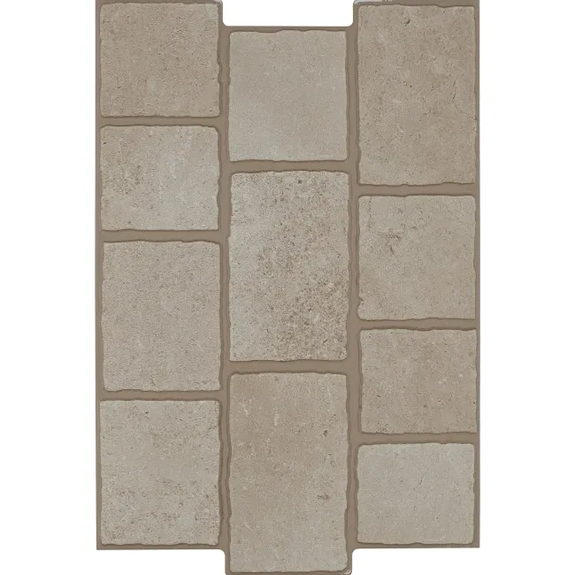 Taxos Conques Taupe Stone Effect Matt Porcelain Wall and Floor Tile
