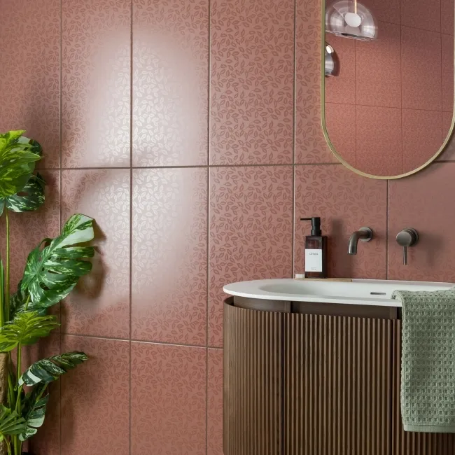 Dynamic Cotto Floral Effect Matt Ceramic Wall Tile