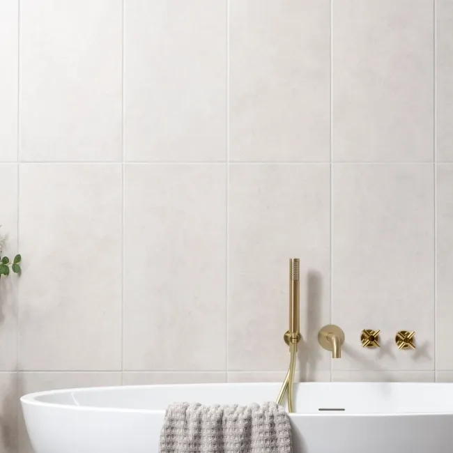 Dynamic Ivory Stone Effect Matt Ceramic Wall Tile