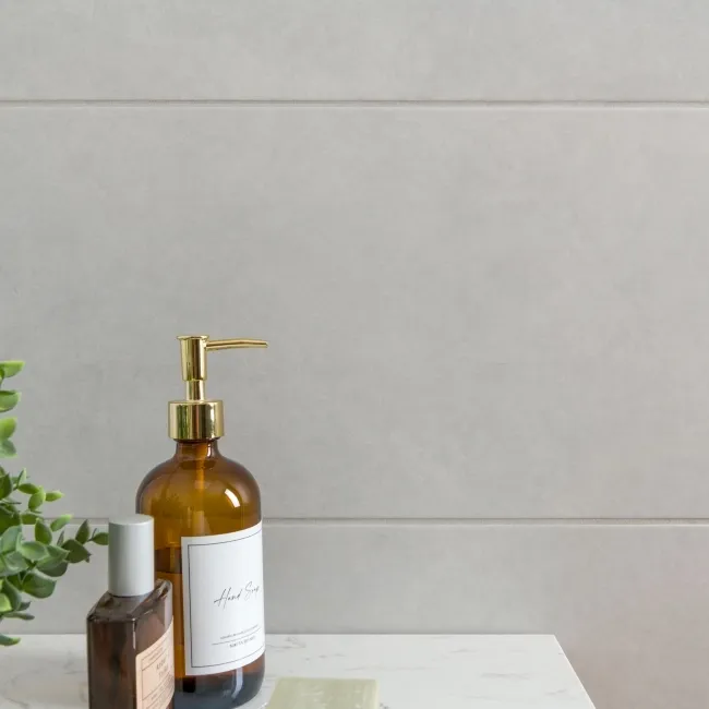 Dynamic Light Grey Stone Effect Matt Ceramic Wall Tile