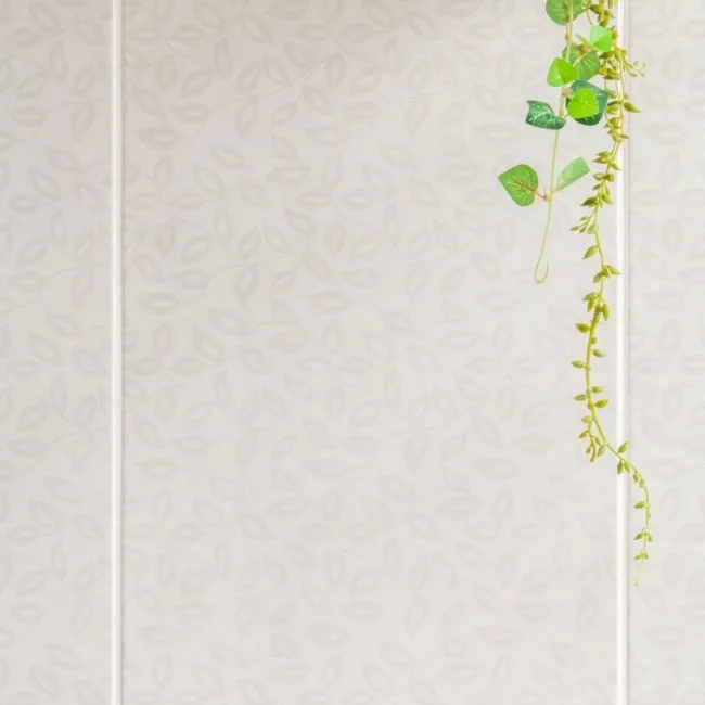 Dynamic White Floral Effect Matt Ceramic Wall Tile