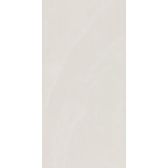 Khali White Stone Effect Matt Porcelain Wall and Floor Tile
