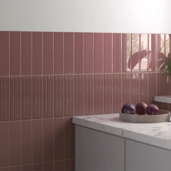 Lumina Rouge Red Gloss Decor Ceramic Wall Tile
