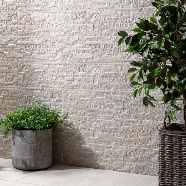 Kabil Cream Drywall Effect Ceramic Wall Cladding Tile