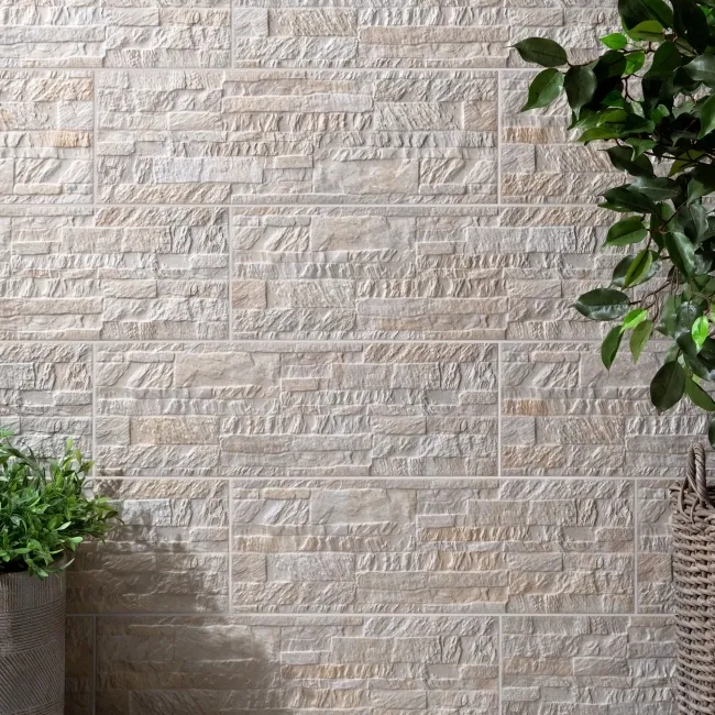 Kabil Cream Drywall Effect Ceramic Wall Cladding Tile