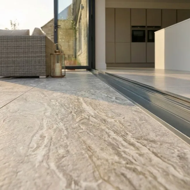 Lavinastone Ivory Stone Effect Matt Porcelain Outdoor Slab Tile