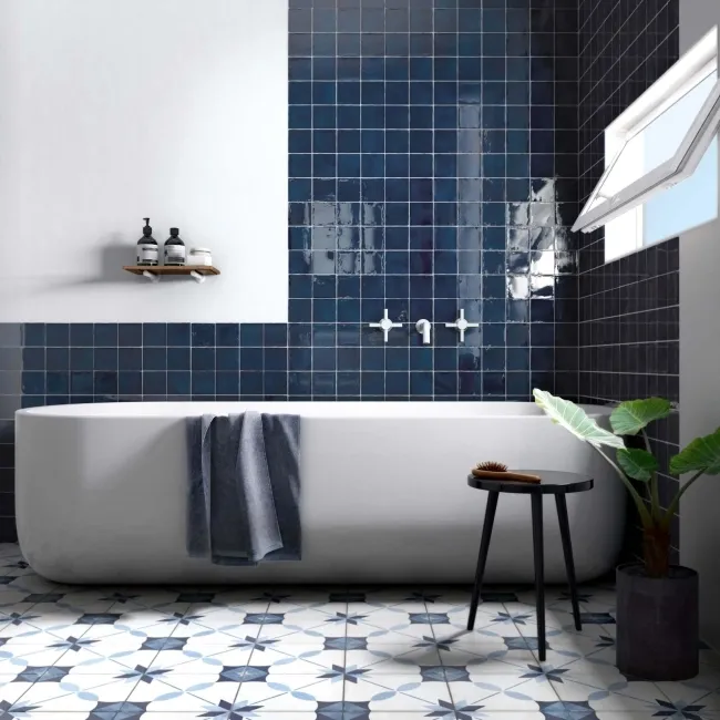 Manacor Ocean Blue 100x100mm Wall Tile