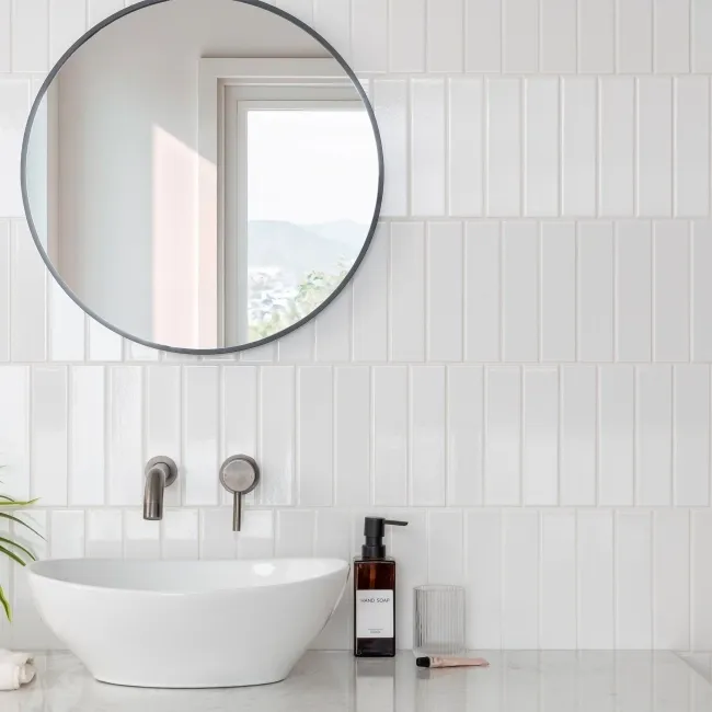 Microline White Gloss Wall Tiles