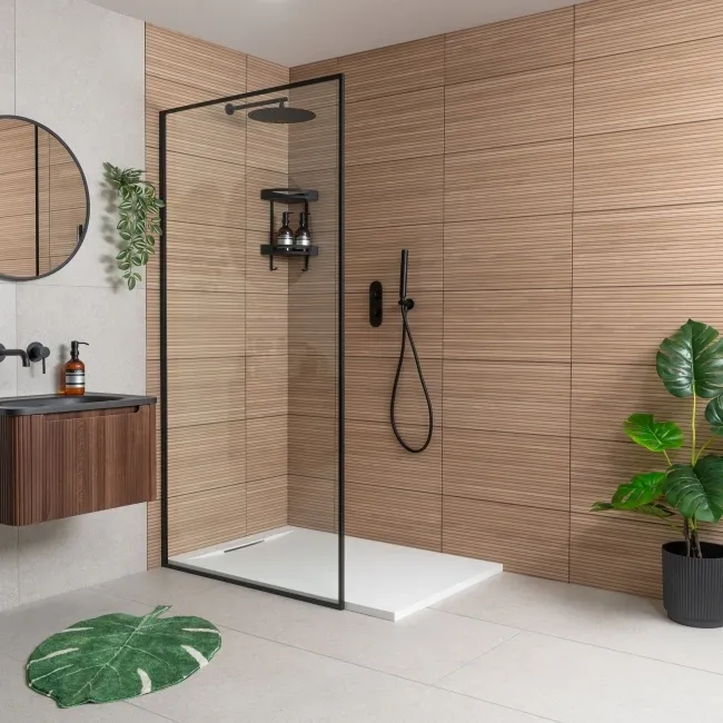 Natural Slatted Wood Effect Matt Ceramic Wall Tile