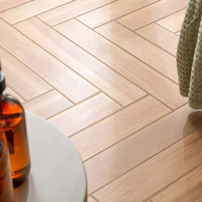 Nogal Brown Wood Effect Matt Porcelain Floor Tile