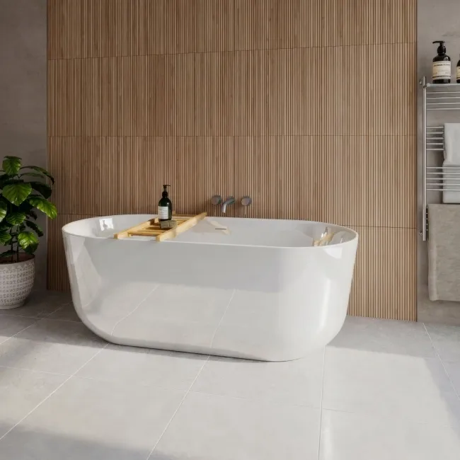 Natural Slatted Wood Effect Matt Ceramic Wall Tile