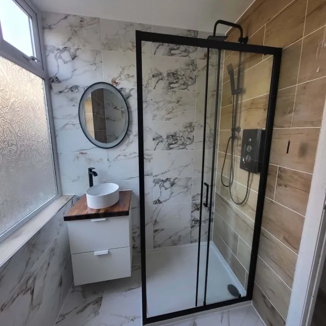 Barnaby White Marble Effect Matt Porcelain Wall and Floor Tile