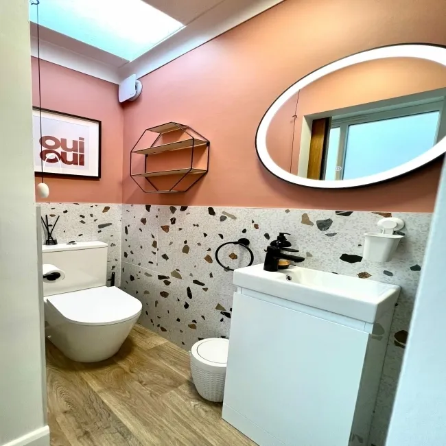 Trend White Terrazzo Multicolour Wall and Floor Tile