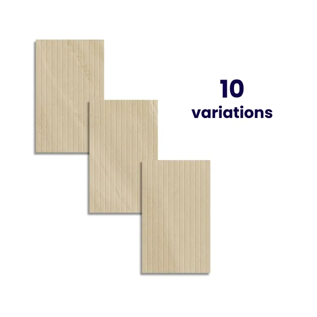 Urbano Beige Decor Stone Effect Matt Ceramic Wall Tile