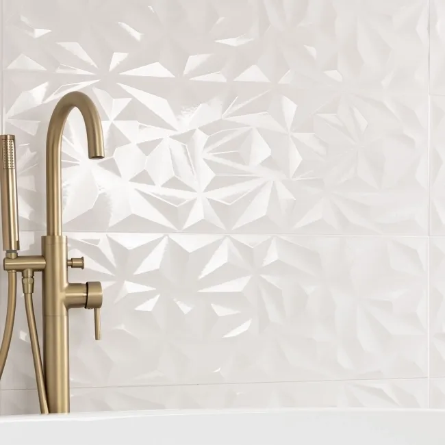 White Future Decor Gloss Ceramic Wall Tile