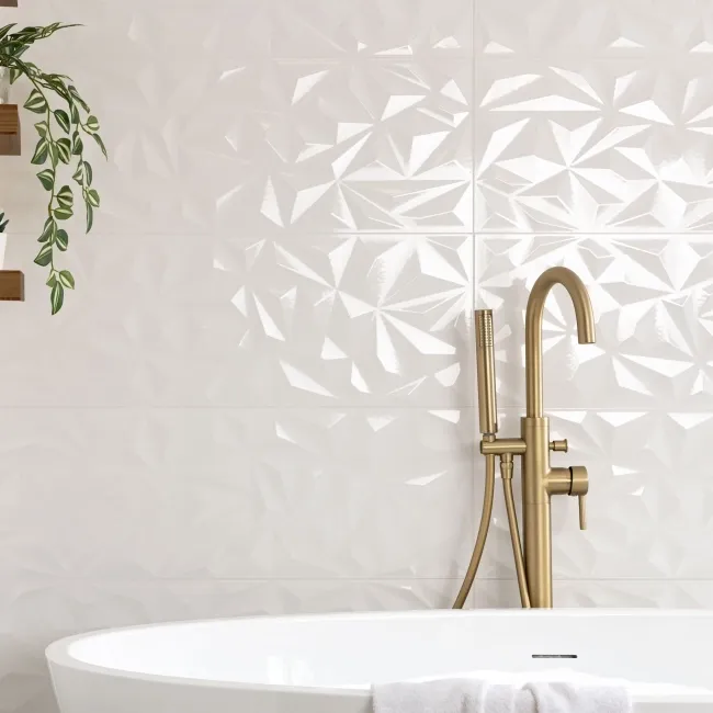 White Future Decor Gloss Ceramic Wall Tile