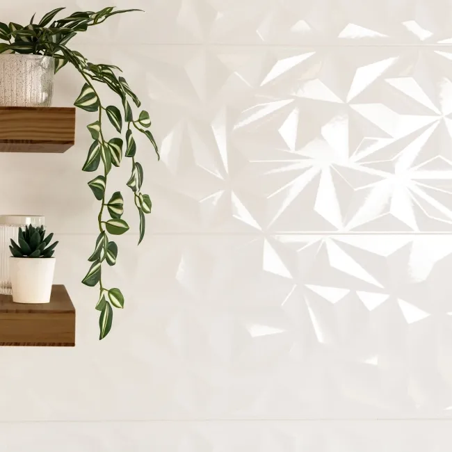 White Future Decor Gloss Ceramic Wall Tile