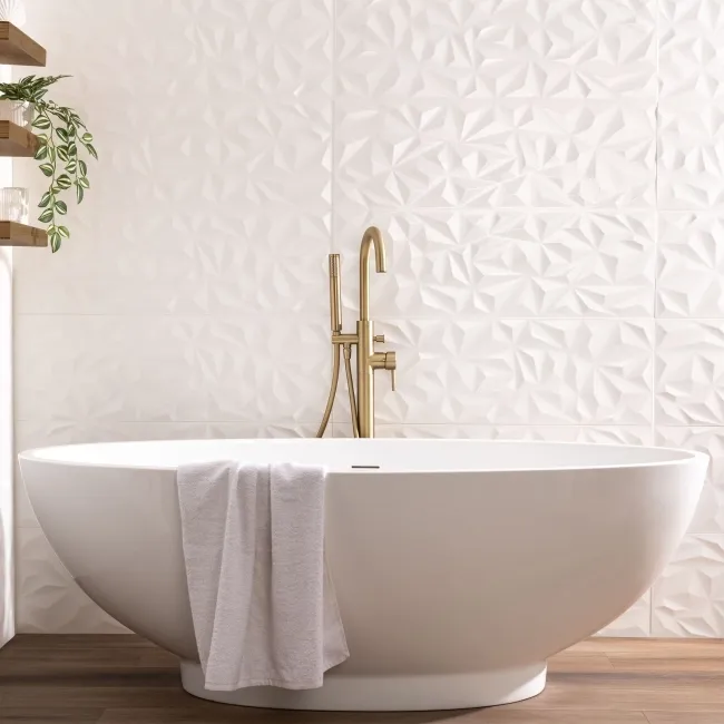 White Future Decor Gloss Ceramic Wall Tile