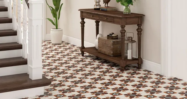 Ultimate Combinations: Patterned Floors to complement Plain Walls