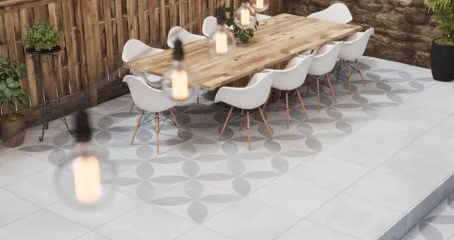 How to Install Outdoor Slab Tiles Onto a Concrete Base