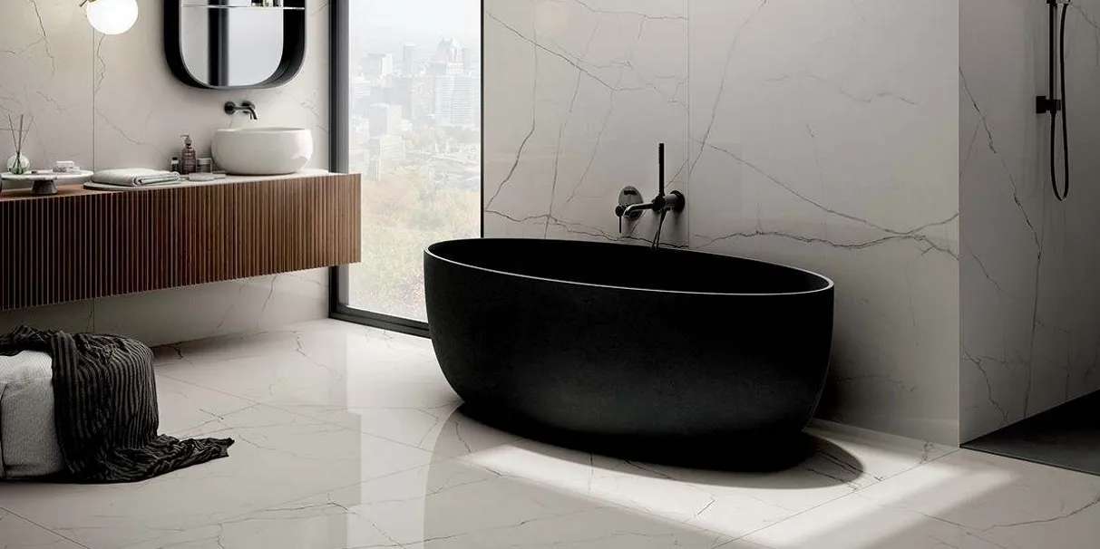 Top Five Large Format Tiles for a Bathroom Makeover