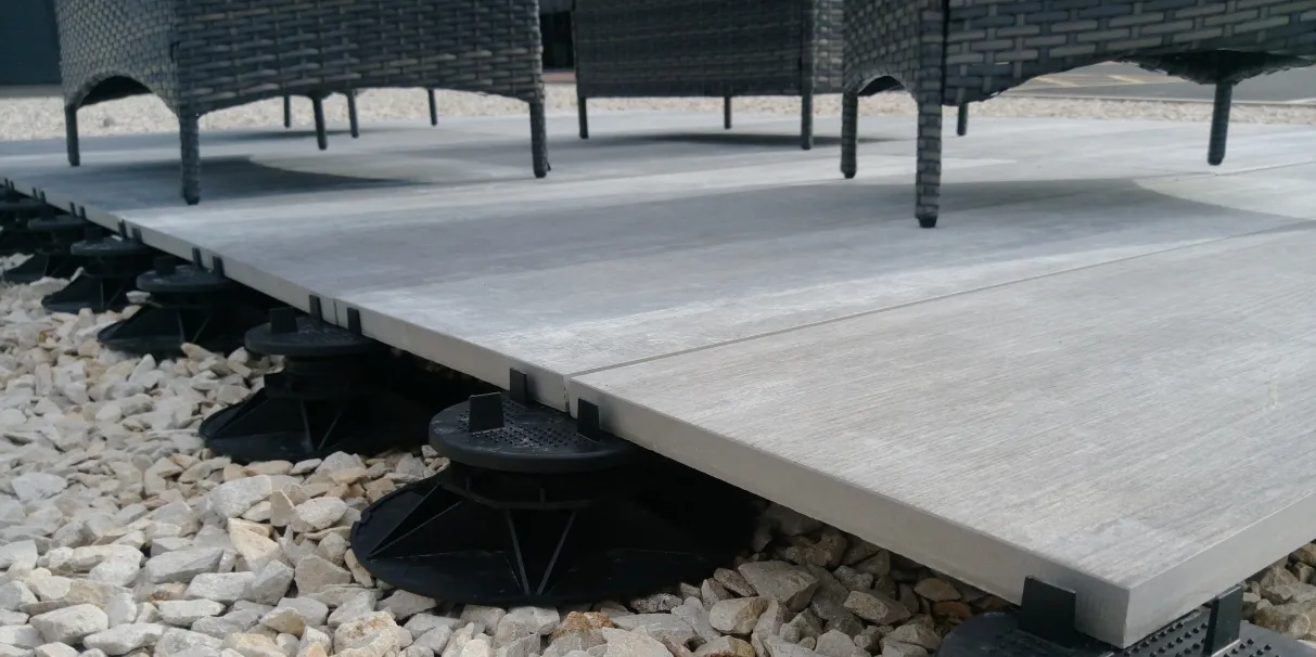 How To Install Outdoor Slab Tiles Using Adjustable Support Pedestals