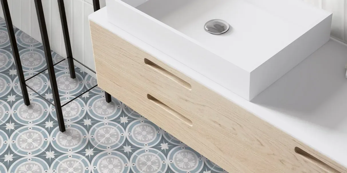 Ultimate Combinations: Shaped & Patterned Tiles & Plain Walls